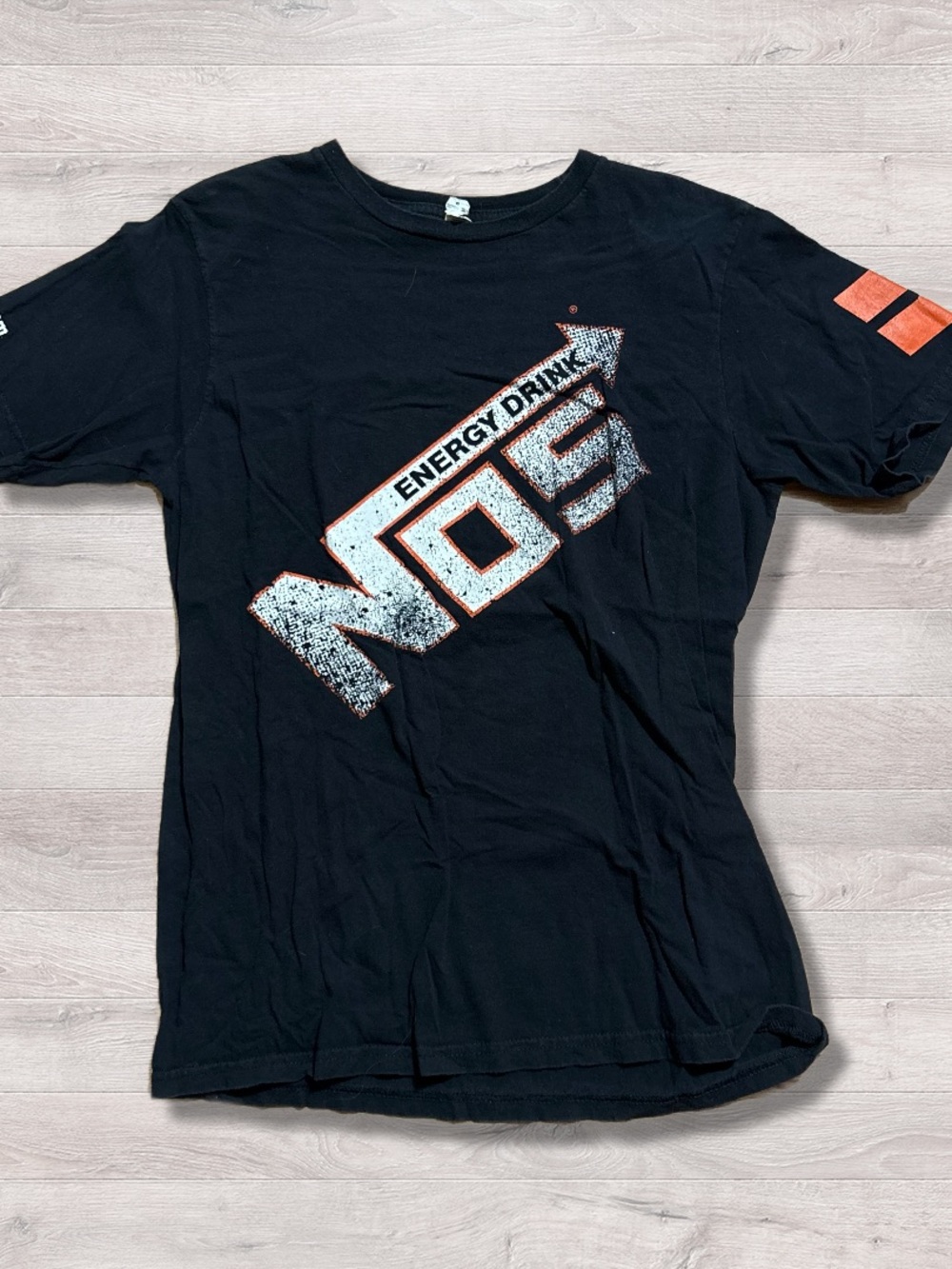 Vintage Anvil Y2K NOS Energy T-Shirt Double Sided Medium
